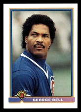 George Bell 1991 Bowman #418 Chicago Cubs BASEBALL *082