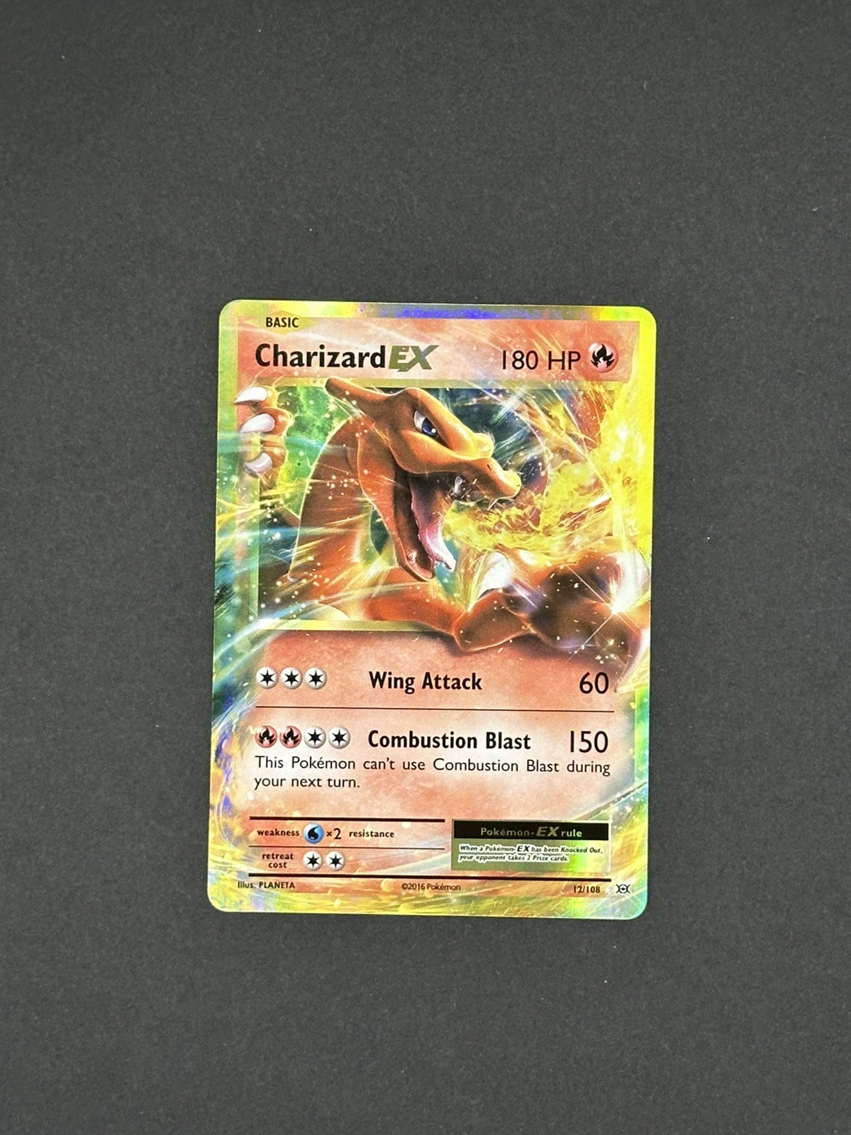 Pokémon - Charizard EX - 12/108 -  XY Evolutions - NM 