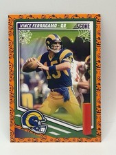 2025 Score-A-Treat Football Pumpkin #126 - Vince Ferragamo - Los Angeles Rams