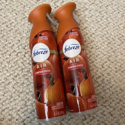 2 x Febreze Limited Edition Winter PUMPKIN PATCH Air Freshener Spray