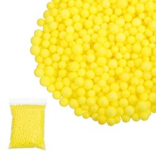 Foam Beads, 7-9mm Mini Small Balls Polystyrene Beads Yellow
