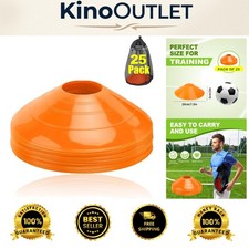 Lightweight 25 Agility Training Cones for Indoor Outdoor Use with Storage Bag