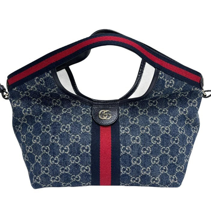 Gucci A 128 I i Giglio Small Tote Bag 860845 & GG Denim r10_0706