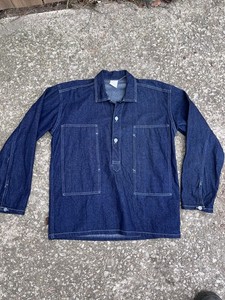 WWII Impressions M1919 Denim Pullover Jumper CCC Made In USA Repro