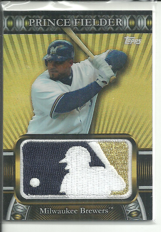 PRINCE FIELDER 2010 TOPPS BASEBALL MLB LOGOMAN PATCH SSP #01/50!!!!!!RARE!!!