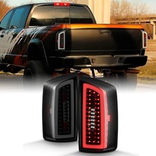 Fits 2007 2008 Dodge Ram 1500 2500/2009 3500 Full LED Tube Bar Black Smoked Tail