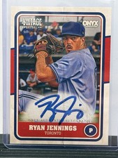 2025 Onyx Vintage - Ryan Jennings On Card Autograph Baseball - Thick Blue Ink