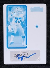 2022 Contenders Rookie Ticket Printing Plate Cyan 1/1 Tyler Smith #154 Auto 1q7
