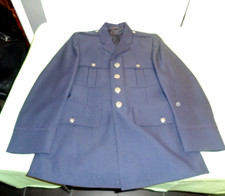 1981 USAF AIR FORCE DRESS BLUE JACKET COAT UNIFORM SIZE 38S / 38 SHORT