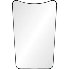 Renwil MT2509 Nashua 36 X 24 inch Matte Black and Clear Mirror