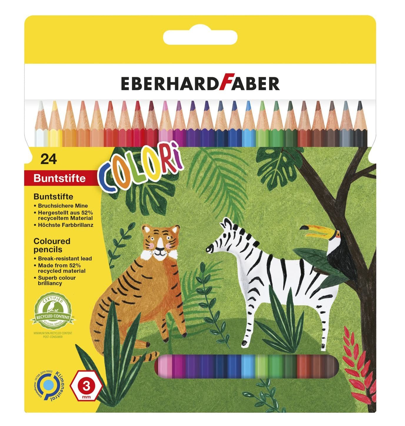 Eberhard Faber Hexagonal Coloured Pencils (Pack of 24) 24 stück (1er Pack)