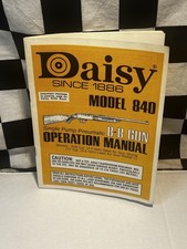 Vintage Original Daisy Model 840 Bb Gun Operation Manual Excellent Condition Vintage Original Daisy Model 840 Bb Gun Operation Manual Excellent Condition