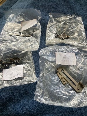 Rare EDISON FIRESIDE PHONOGRAPH PARTS LOT Brake/Lid Latch Arm/Mounting Screws+A