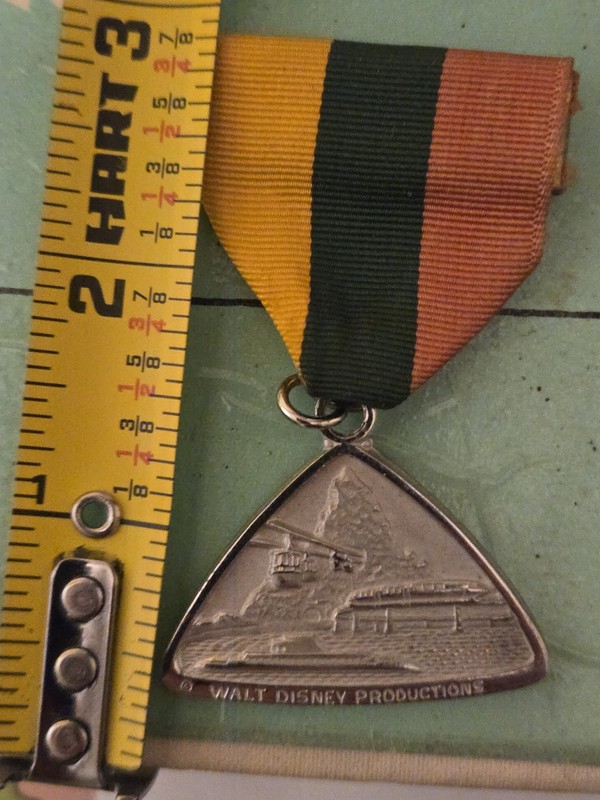 Vintage 60’s Disneyland Theme Amusement Park California Rides Medal.