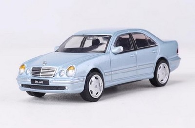 Shadow 1/64 Scale Mercedes-Benz E55 AMG W210 Blue Diecast Car