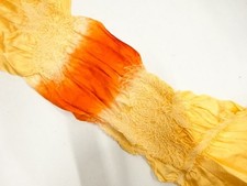 7756789: JAPANESE KIMONO SILK Tie-dye obiage