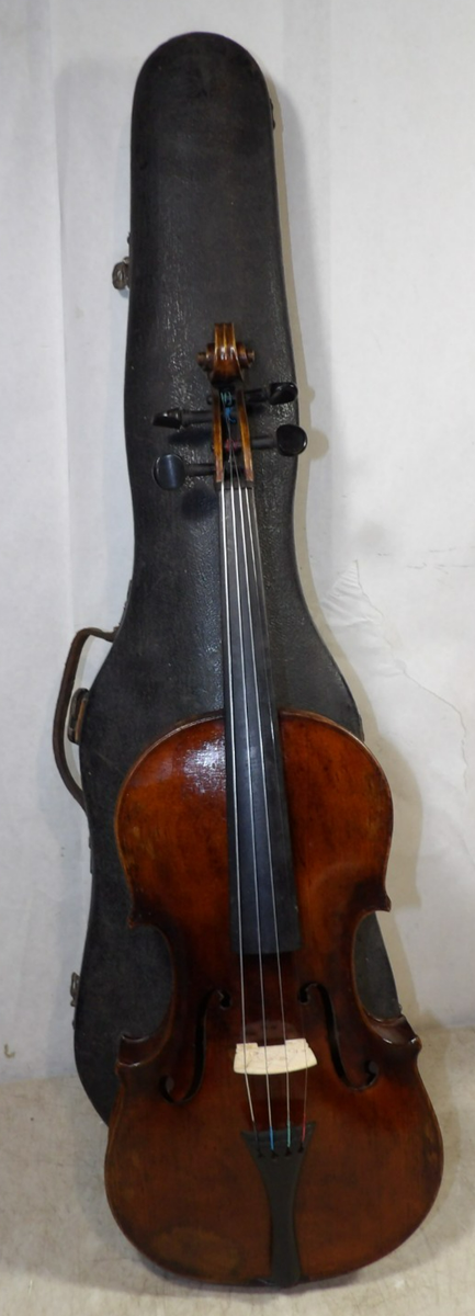 Antique Stradivarius Copy Violin Bruno Germany W/Case 4/4