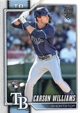 Carson Williams Rookie Card 2026 Topps #25 Tampa Bay Rays