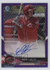 2018 Bowman Chrome Prospect Purple Refractor 39/250 Gavin LaValley Auto 6o3
