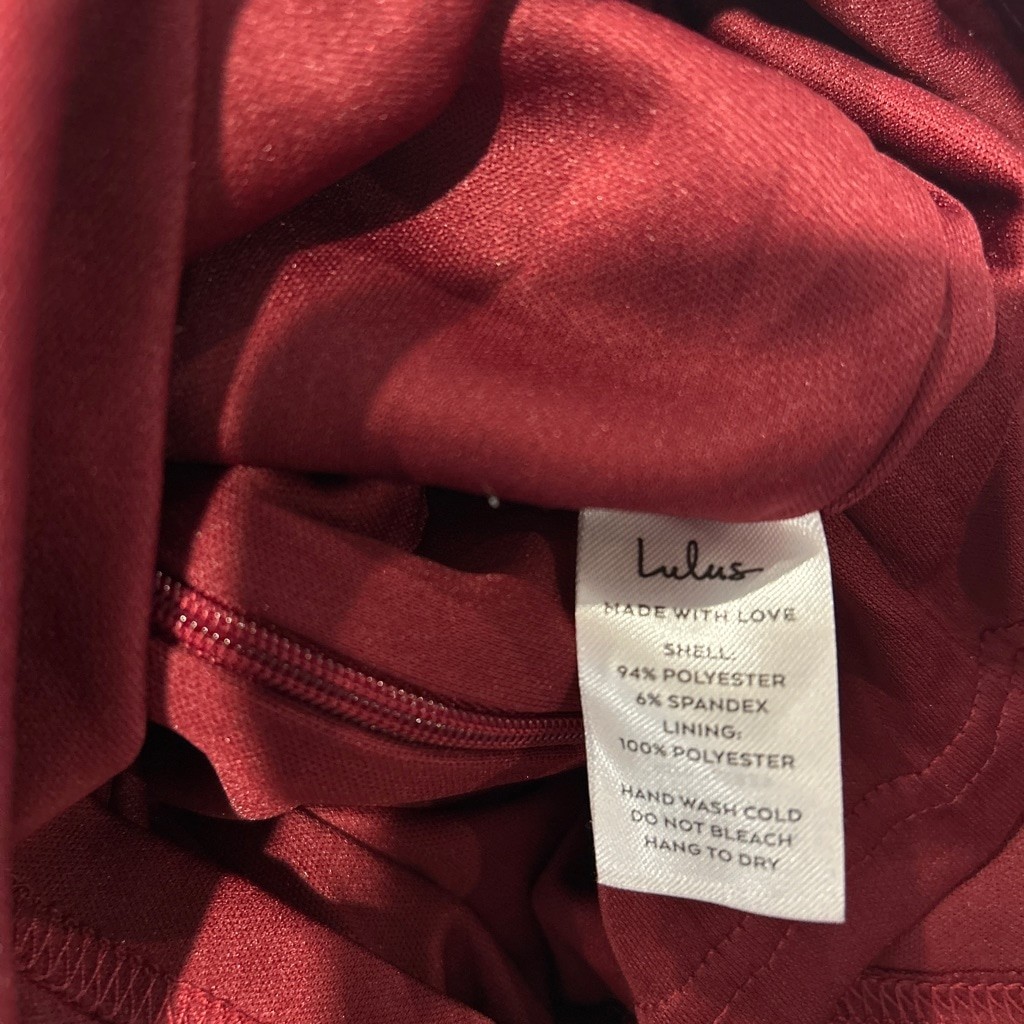 Lulus XS wine Red Velvet Corset Top Dress New