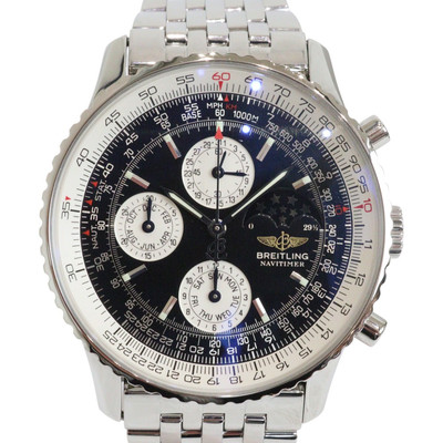 Orologio BREITLING Navitimer 1461C Moon Phase A19332 nero uomo usato #3104 