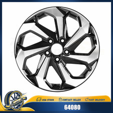 17 X 7.5 Wheel Rim For Honda Accord 2016-2017 Machined Black 64080 42700t2al73