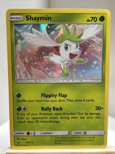 Pokemon Shaymin 7/73 Shining Legends Holo