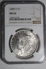 1888 O Morgan Silver Dollar MS62 NGC #203