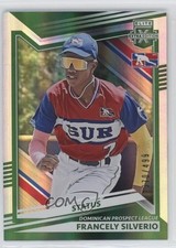 2022 Panini Elite Extra Edition Status Green 370/499 Francely Silverio #188 0g4