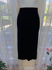 Zara Skirt Long Midaxi iBlack Knit Elasticated Waist Size Small