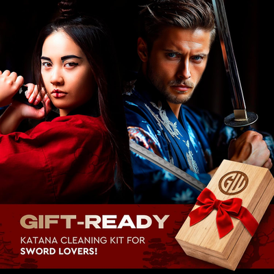 #ad Sword Katana Knife Cleaning Kit Maintenance Set with 2 Choji Oil Large Mi... $21.95