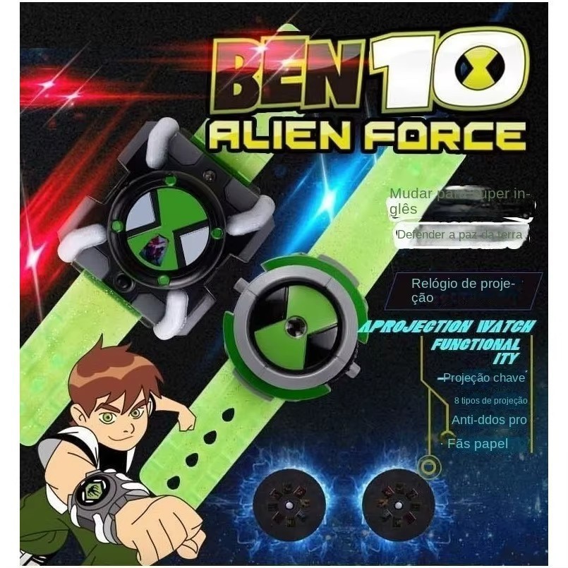 Lo último Reloj de Dibujos Animados Ben 10 Omnitrix Reloj Figura de Acción Juguete - Regalo Perfecto para Niños