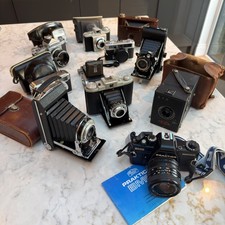 Vintage Camera Job Lot Film Cameras KODAK PRAKTICA YASHICA – Untested