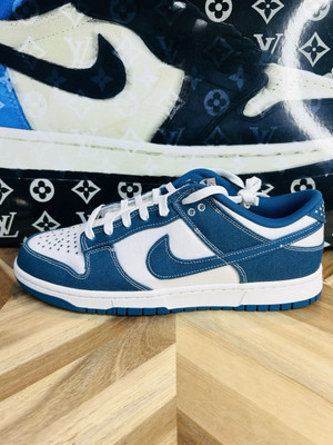 2023 Nike Dunk Low SE Sashiko Industrial Blue Size 13 DV0834 101 Sakura Dodgers