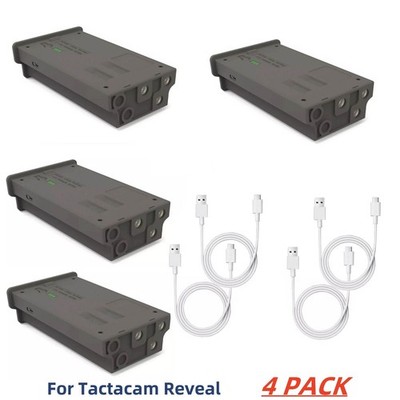 4 pack Battery EM6 For Tactacam Reveal Hunting Camera Reveal X, XB, X Gen 2.0 US