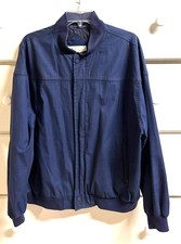 Vintage Arnold Palmer Mens Full Zip Bomber Golf Jacket Navy Blue - Size XL