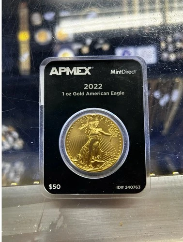 APMEX American Gold Eagle Proof 1 oz $50 - Coin in Capsule - 2022