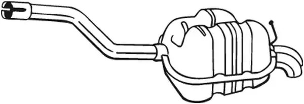 Silenziatore terminale 233-163 BOSAL per VW GOLF V Variant GOLF VAN VI Variant - Immagine 2