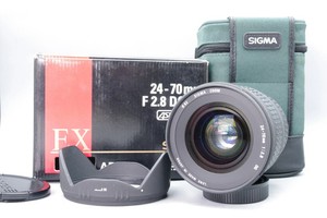 Sigma 24-70mm f2.8 EX DG Aspherical Lens Nikon AF Box Case Hood Excellent