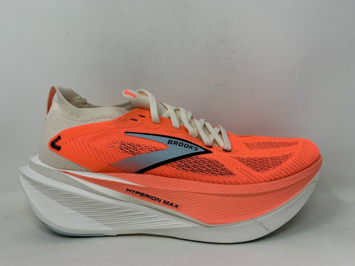 Women's Brooks Hyperion Max 3, Coconut/Fiery Coral/Atomizer, 7.5 B