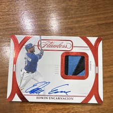 Edwin Encarnacion 2024 Panini Flawless Prime Patch Autograph #PPH-EE /20