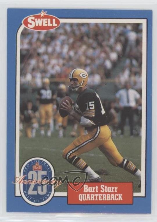 1988 Swell Football Greats Hall of Fame Bart Starr #108 HOF 1c7