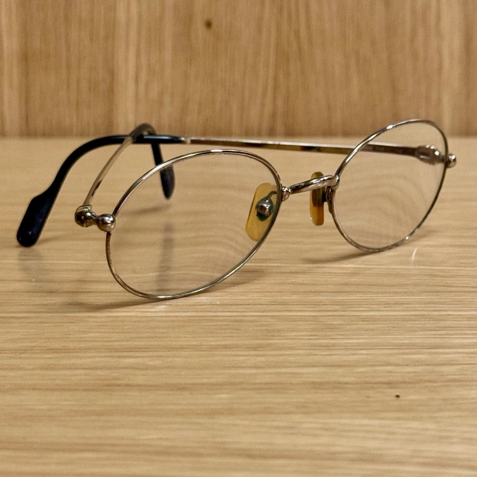 Vintage Cartier Gold-Tone Eyeglasses with Original Leather Case - Luxury Eyewear - Image 2 of 4
