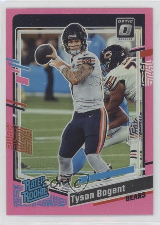 2023 Panini Donruss Optic Rated Rookie Pink Prizm Tyson Bagent #216 0h6w