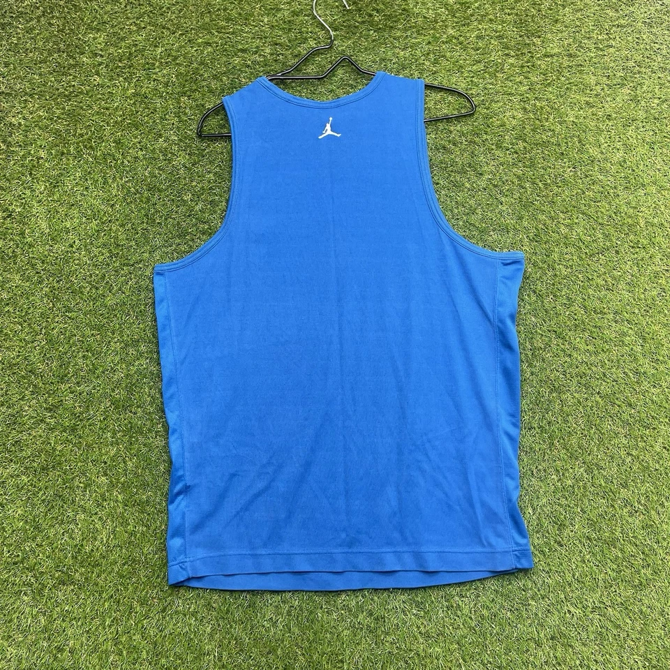 Air Jordan Майка мужская 2XL синий без рукавов баскетбольная рубашка Jumpman Slim Fit - Изображение 2 из 4