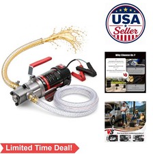 Electric Oil Change Pump 3.2 GPM 24V 100W Self Priming Gear Transfer Extractor