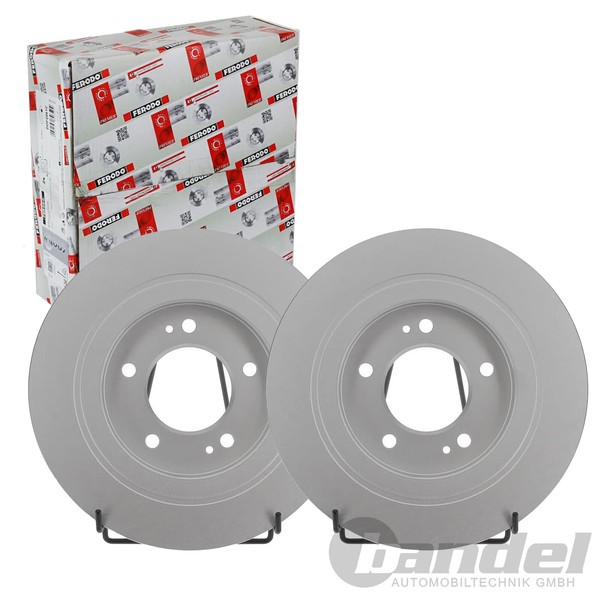 2X Ferodo 284Mm Bremsscheiben Voll Hinten Passend FüR Hyundai Grandeur I30 Ioniq-image