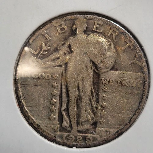 1929-S Standing Liberty Quarter silver coin 25c (Lot 0945)