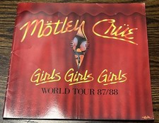 Motley Crue Girls Girls Girls World Tour 87/88 Book/Program VGC Nikki Sixx Neil