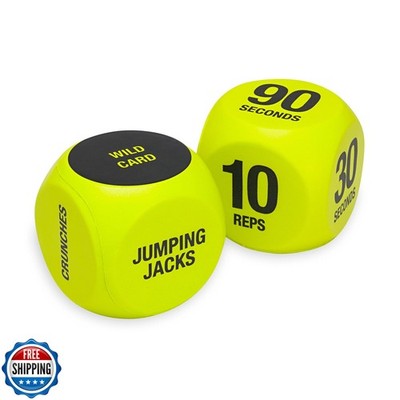 SPRI Exercise Dice (6-Sided) - Game for Group Fitness and Exercis